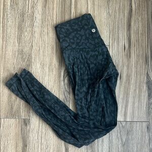 Black Lululemon Patterned Leggings